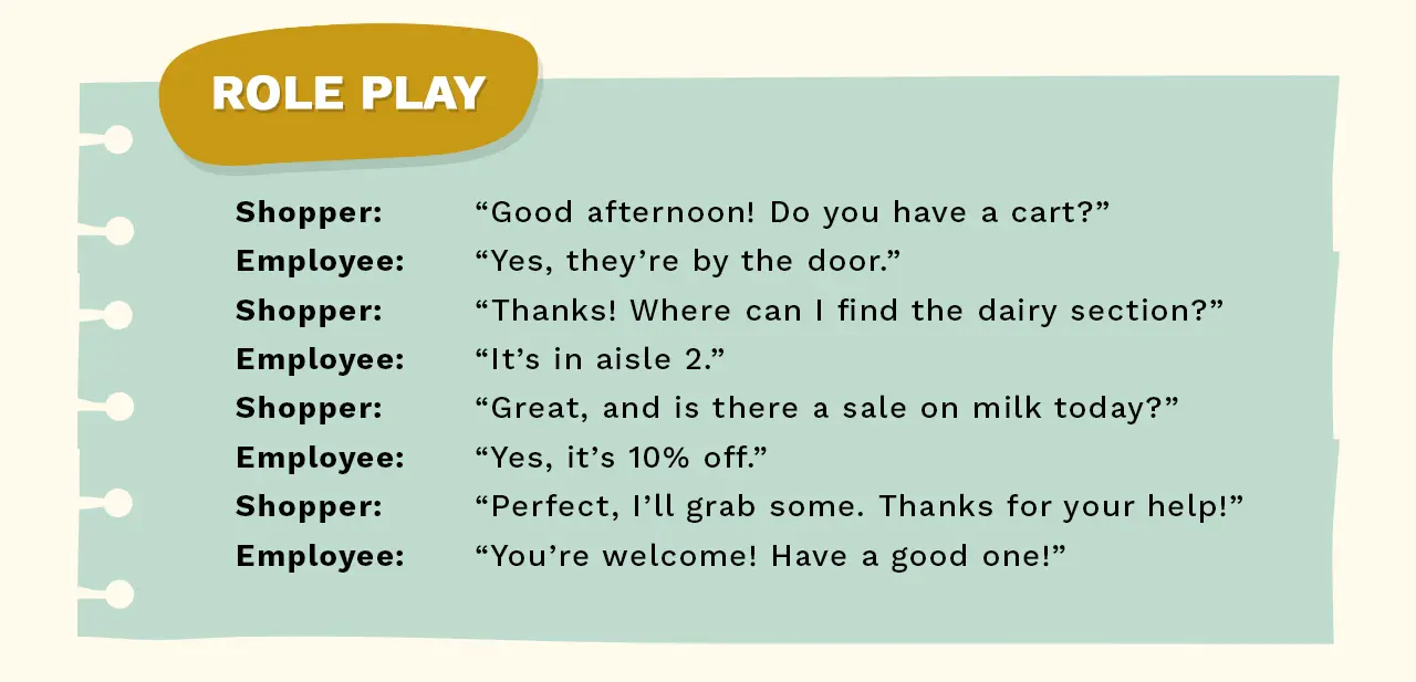 Role-Play shopping with a Friend